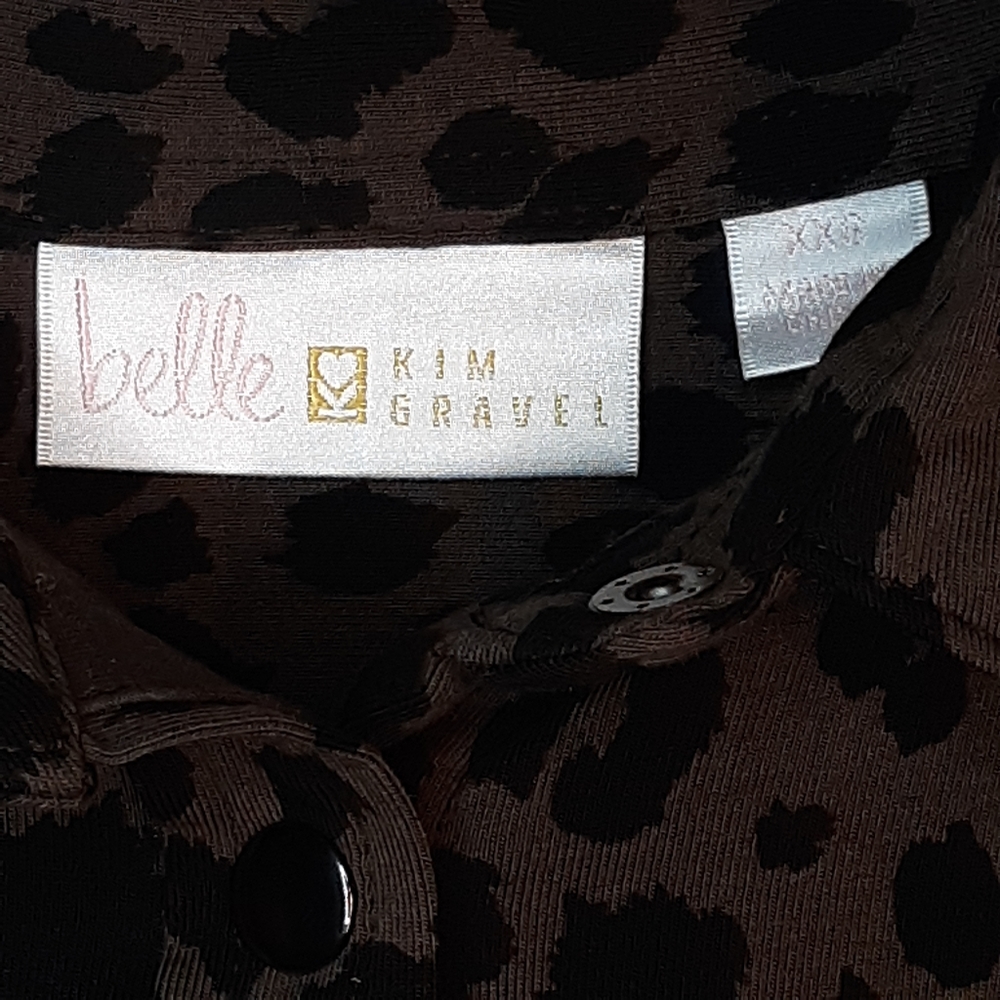 Leopard Print Snap Button Top - image 4